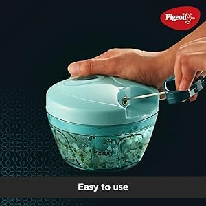 Ultra Premium Handy Chopper with 3 Blades for Effortlessly Chopping Vegetables and Fruits for Your Kitchen (Green, 400 ml, 12420)