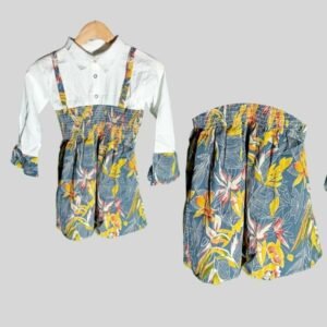 Casual Flared Sleeves Painted Top for Girls | Trendy & Stylish